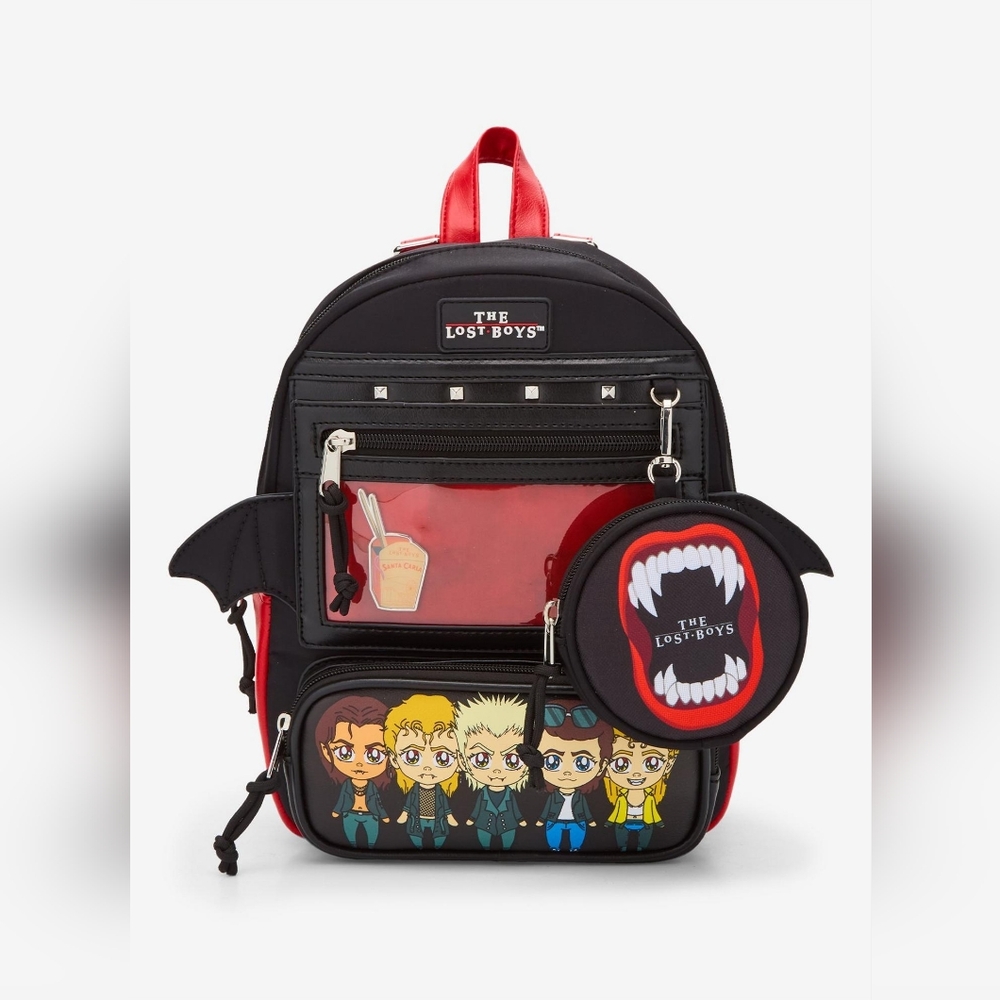 Bioworld The Lost Boys Chibi Pin Collector Mini Backpack With Coin Purse NWT